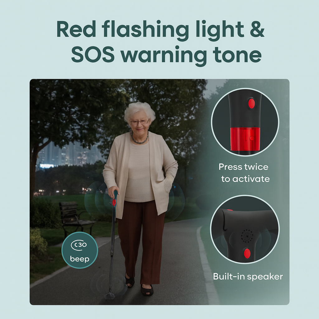 Acerova - 3-in-1 mobility cane